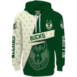 Milwaukee Bucks Hoodie - Green Abstract Shape Custom