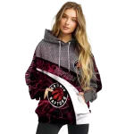 customized-toronto-raptors-hexagonal-mesh-red-black-gray-hoodie-best-selling