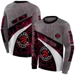 customized-toronto-raptors-hexagonal-mesh-red-black-gray-hoodie-best-selling