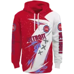 Detroit Pistons Hoodie - Red White Dynamic Slash – NBA Gear