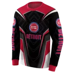 detroit-pistons-futuristic-pattern-red-black-hoodie-best-selling