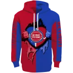 Detroit Pistons Hoodie - Red Heartbeat Graphic – NBA Fan Gear