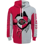 Houston Rockets Hoodie - Red Heartbeat Graphic – NBA Fan Gear