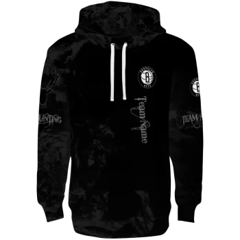 Brooklyn Nets Hoodie - Custom Deer Silhouette Black – Personalized