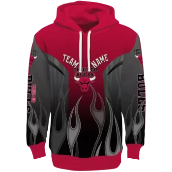Chicago Bulls Hoodie - Custom Red Flame – Personalized NBA Gear