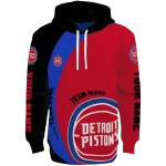Detroit Pistons Hoodie - Red Black – Personalized Minimalist Design