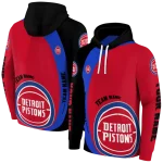 personalized-detroit-pistons-minimalist-design-red-black-hoodie-best-selling