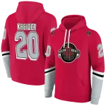 personalized-houston-rockets-striped-sleeves-red-hoodie-best-selling