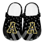 Appalachian State Mountaineers Clogs - Stellar Stripes Theme Black