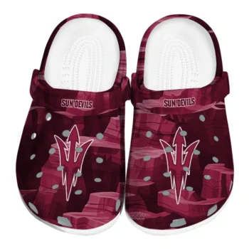Arizona State Sun Devils Clogs - Canyon Layers Maroon