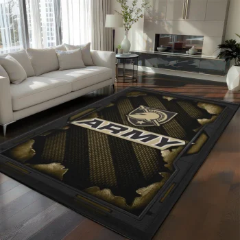 Army Black Knights Rug - Torn Mesh Gold