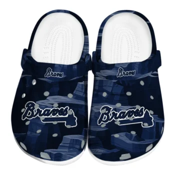 Atlanta Braves Clogs - Canyon Layers Navy