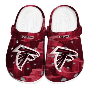 Atlanta Falcons Clogs - Canyon Layers Red