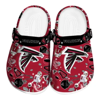 Atlanta Falcons Clogs - Football Icons Red