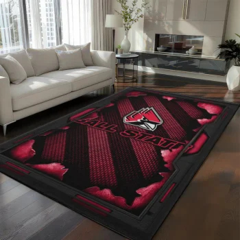Ball State Cardinals Rug - Torn Mesh Red