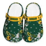 Baylor Bears Clogs - Football Icons Green