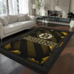 Boston Bruins Rug - Torn Mesh Gold