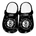 Brooklyn Nets Clogs - Canyon Layers Black