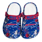 Buffalo Bills Clogs - Football Icons Blue