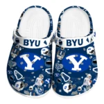 BYU Cougars Clogs - Football Icons Blue