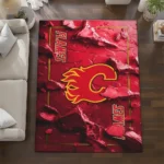 calgary-flames-rug-cracked-surface-design-red-best-selling.webp