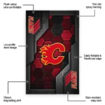 calgary-flames-rug-hexagonal-grid-pattern-red-best-selling.webp