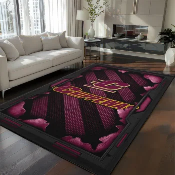 Central Michigan Chippewas Rug - Torn Mesh Maroon