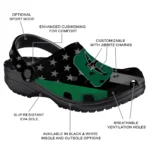 charlotte-49ers-clog-stellar-stripes-theme-green-black-best-selling.webp