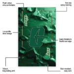 charlotte-49ers-rug-cracked-surface-design-green-best-selling.webp