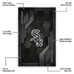 chicago-white-sox-rug-hexagonal-grid-pattern-black-best-selling.webp