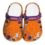 Clemson Tigers Clogs - Football Icons Orange