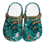 Coastal Carolina Chanticleers Clogs - Football Icons Green