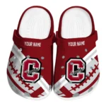 Colgate Raiders Clogs - Personalized Football Motif Maroon