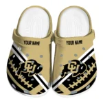 Colorado Buffaloes Clogs - Custom Football Motif Gold