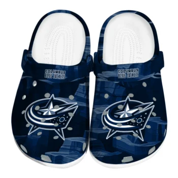 Columbus Blue Jackets Clogs - Canyon Layers Navy Blue