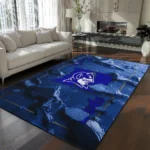 Duke Blue Devils Rug - Cracked Surface Design Blue