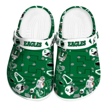 Eastern Michigan Eagles Clogs - Football Icons Green
