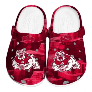 Fresno State Bulldogs Clogs - Canyon Layers Red