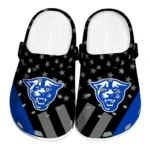 Georgia State Panthers Clogs - Stellar Stripes Theme Blue Black