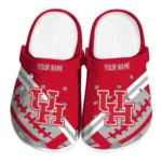 Houston Cougars Clogs - Custom Football Motif Red