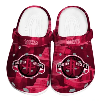 Houston Rockets Clogs - Canyon Layers Red