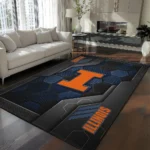 Illinois Fighting Illini Rug - Hexagonal Grid Pattern Blue