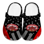 Jacksonville State Gamecocks Clogs - Stellar Stripes Theme Red Black