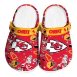 Kansas City Chiefs Clogs - Football Icons Red
