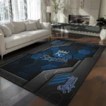 Kansas City Royals Rug - Hexagonal Grid Pattern Royal Blue