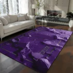 Kansas State Wildcats Rug - Cracked Surface Design Purple