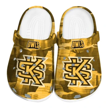 Kennesaw State Owls Clogs - Canyon Layers Gold