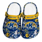 Kent State Golden Flashes Clogs - Football Icons Navy Blue