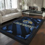 Kent State Golden Flashes Rug - Torn Mesh Navy Blue