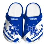 Kentucky Wildcats Clogs - Personalized Football Motif Blue